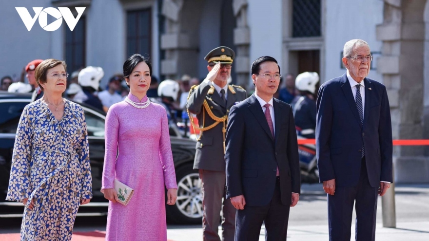 Welcome ceremony for Vietnamese President in Vienna